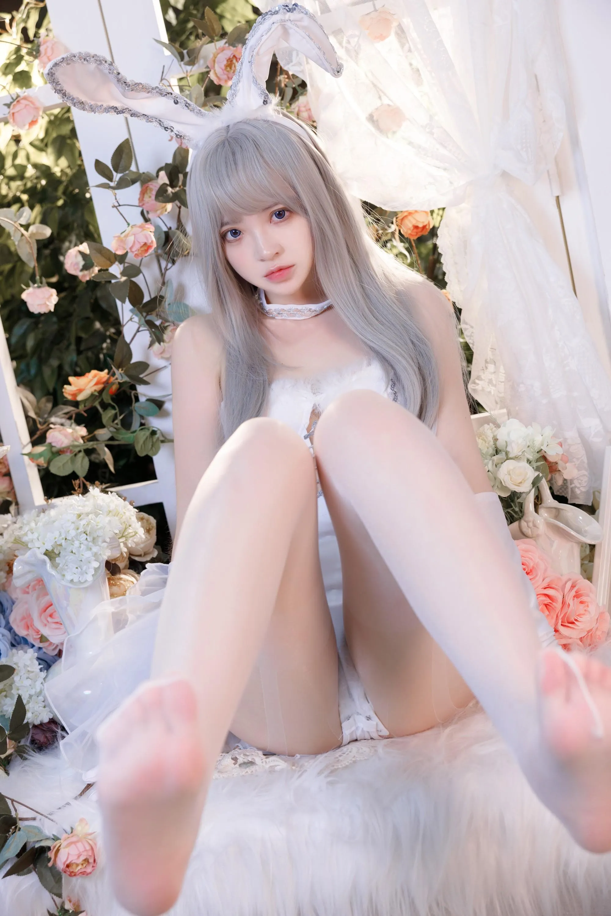 疯猫ss – NO.126 纯白绒绒兔 [40P]插图7